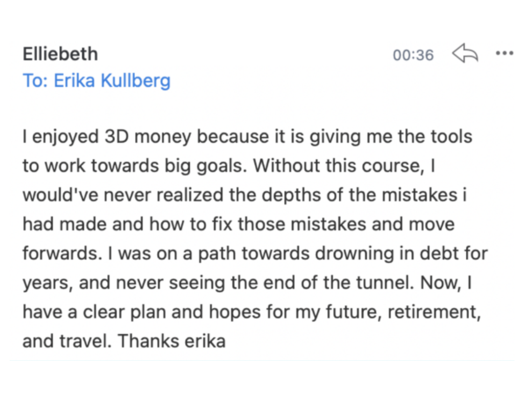 Elliebeth's testimonial